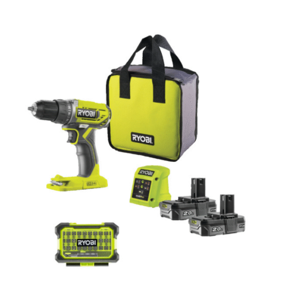 Perceuse visseuse 18V R18DD2-220S - RYOBI (Coffret)