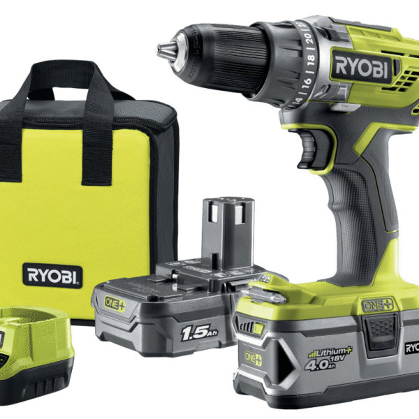Perceuse visseuse sans fil 18V 4Ah 1.5Ah - RYOBI